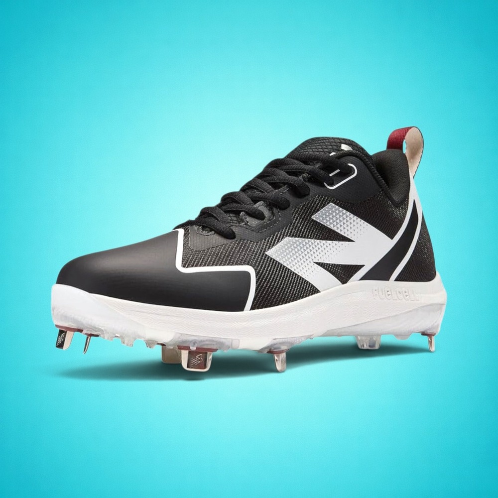 New Balance FuelCell Romero Women's Black Softball Metal Cleats, Size 6 Wide (D)